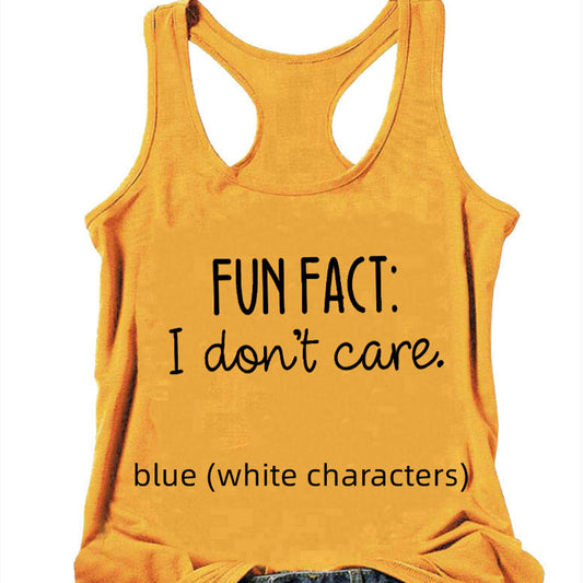 I-shaped Vest Europe And The United States Fact I Don't Care