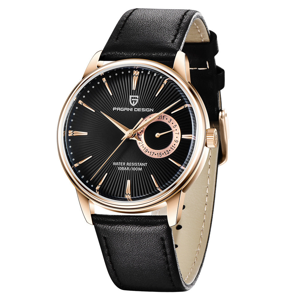 Quartz Watch Men's Watch Waterproof Fashion Leather