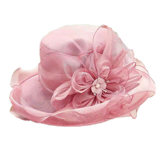 Women's Sun Hat Mesh Bowler Hat Organza Summer Sunshade