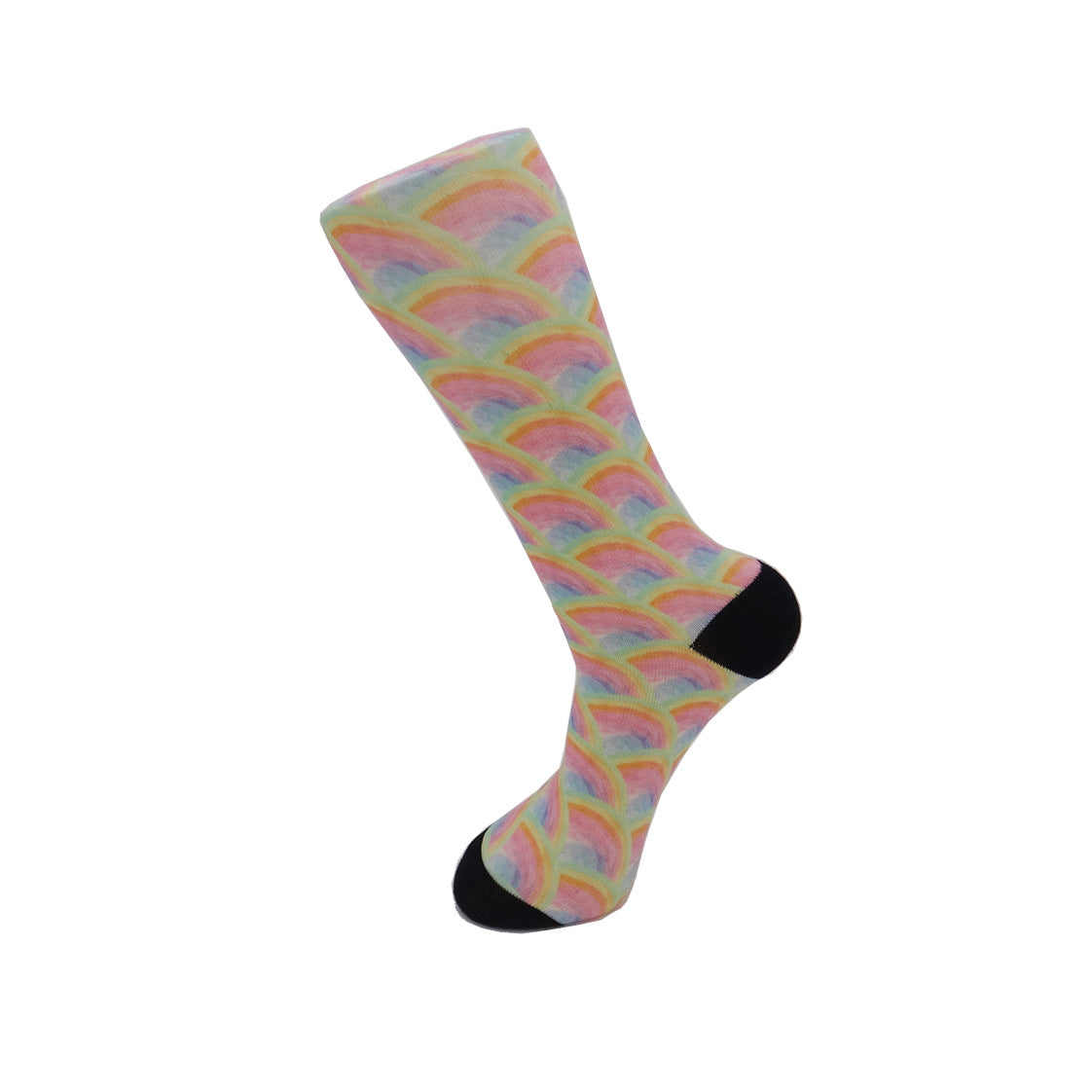 DIY Printed Socks With Fish Scale Pattern
