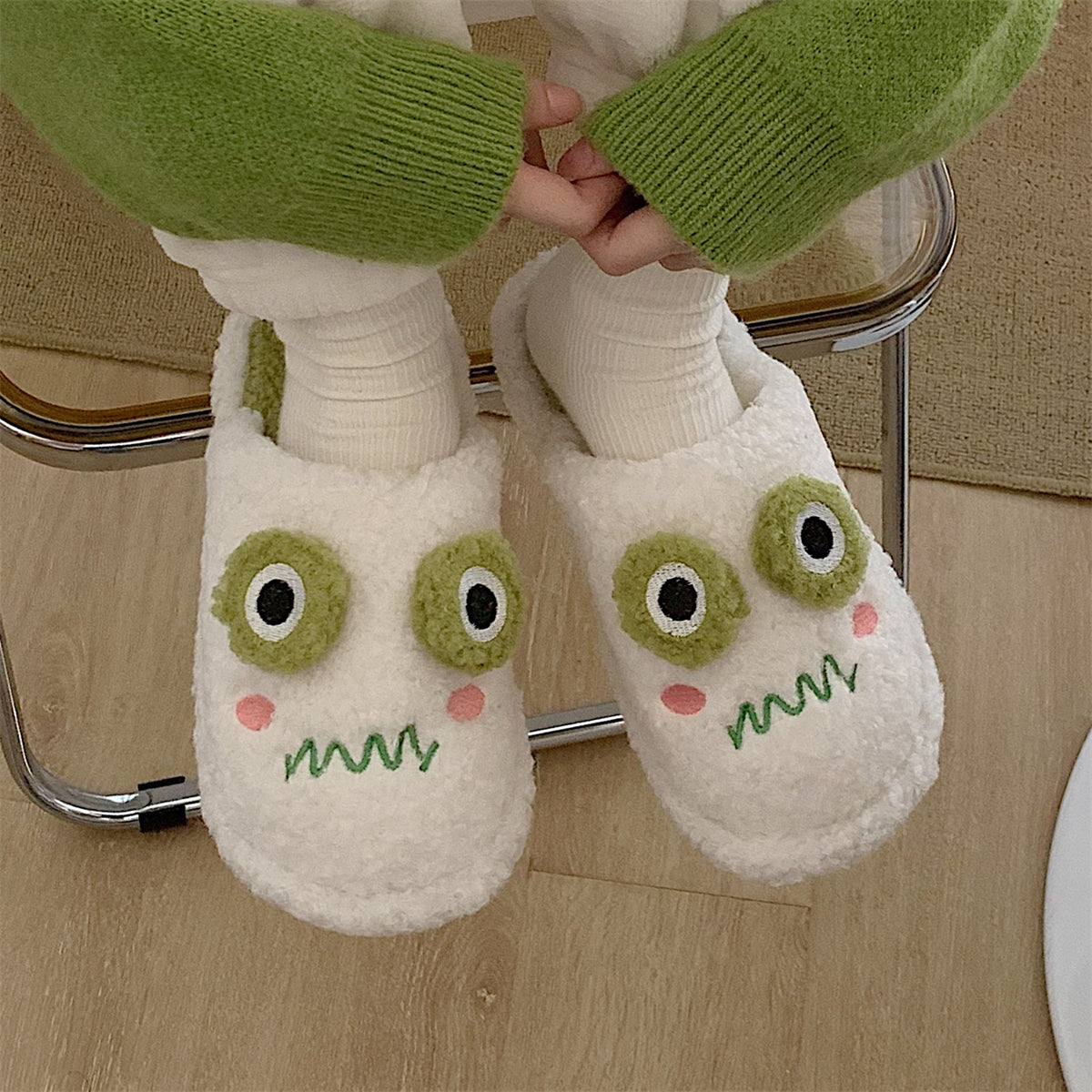 Cute Cartoon Plush Anti-skid Indoor Shoes