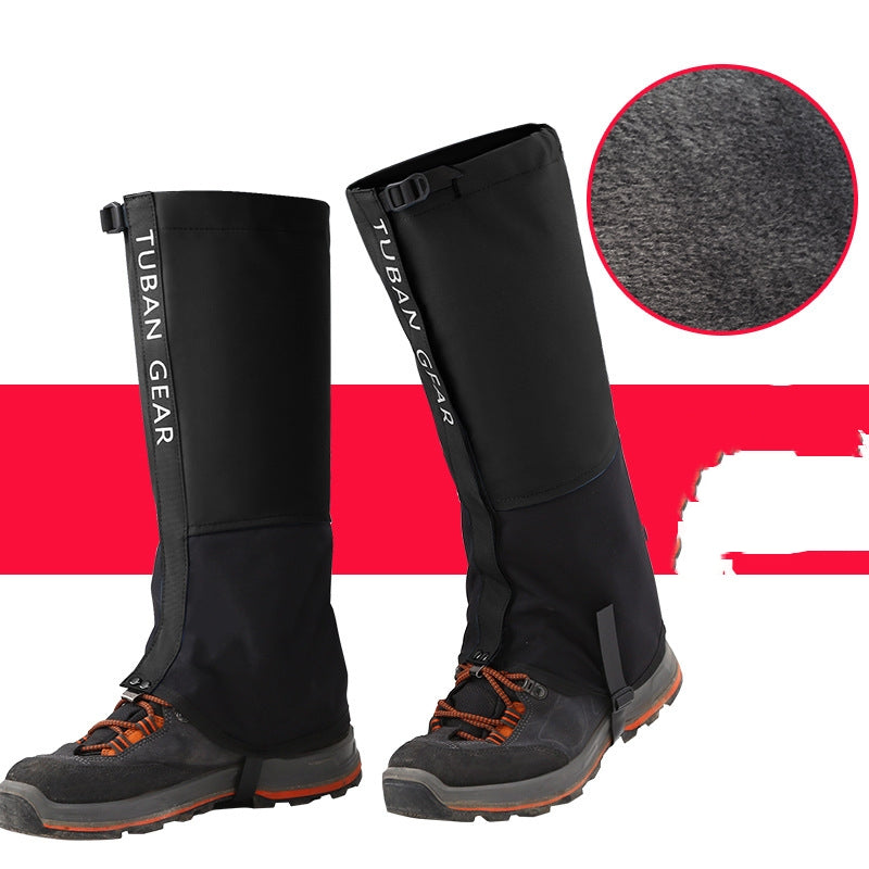Outdoor Hiking With Plush Snow Cover