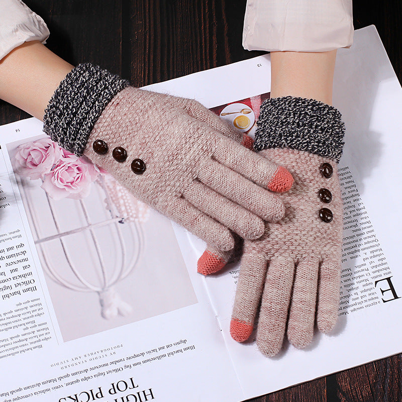 Touch Screen Riding Cute Game Split Finger Gloves