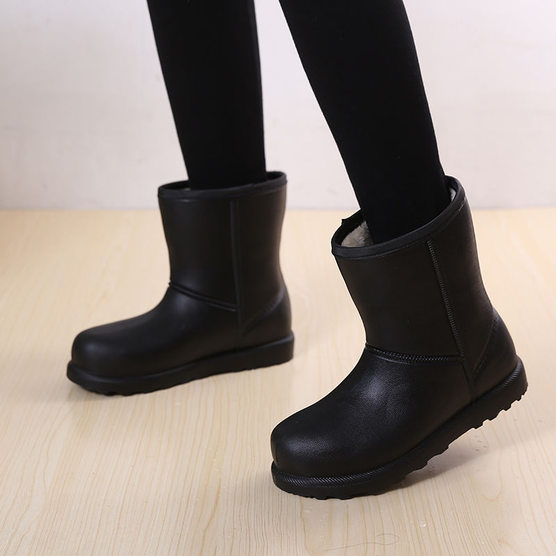 Women's Shoes Mid-calf Length Snow Boots Warm With Velvet