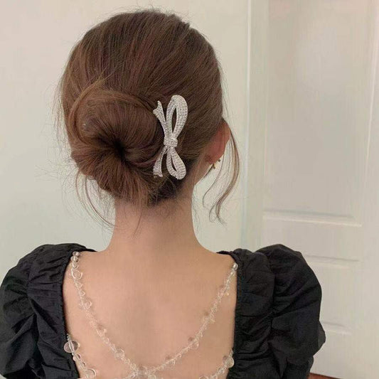 Retro Metal Bow Hairpin Japanese Sweet