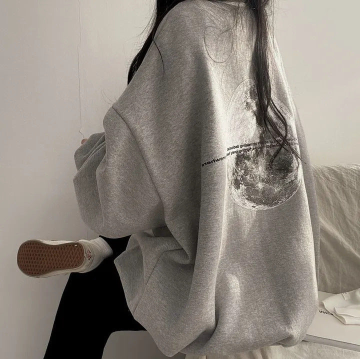 Heavy American Moon Plus Size Long Sleeve Sweater