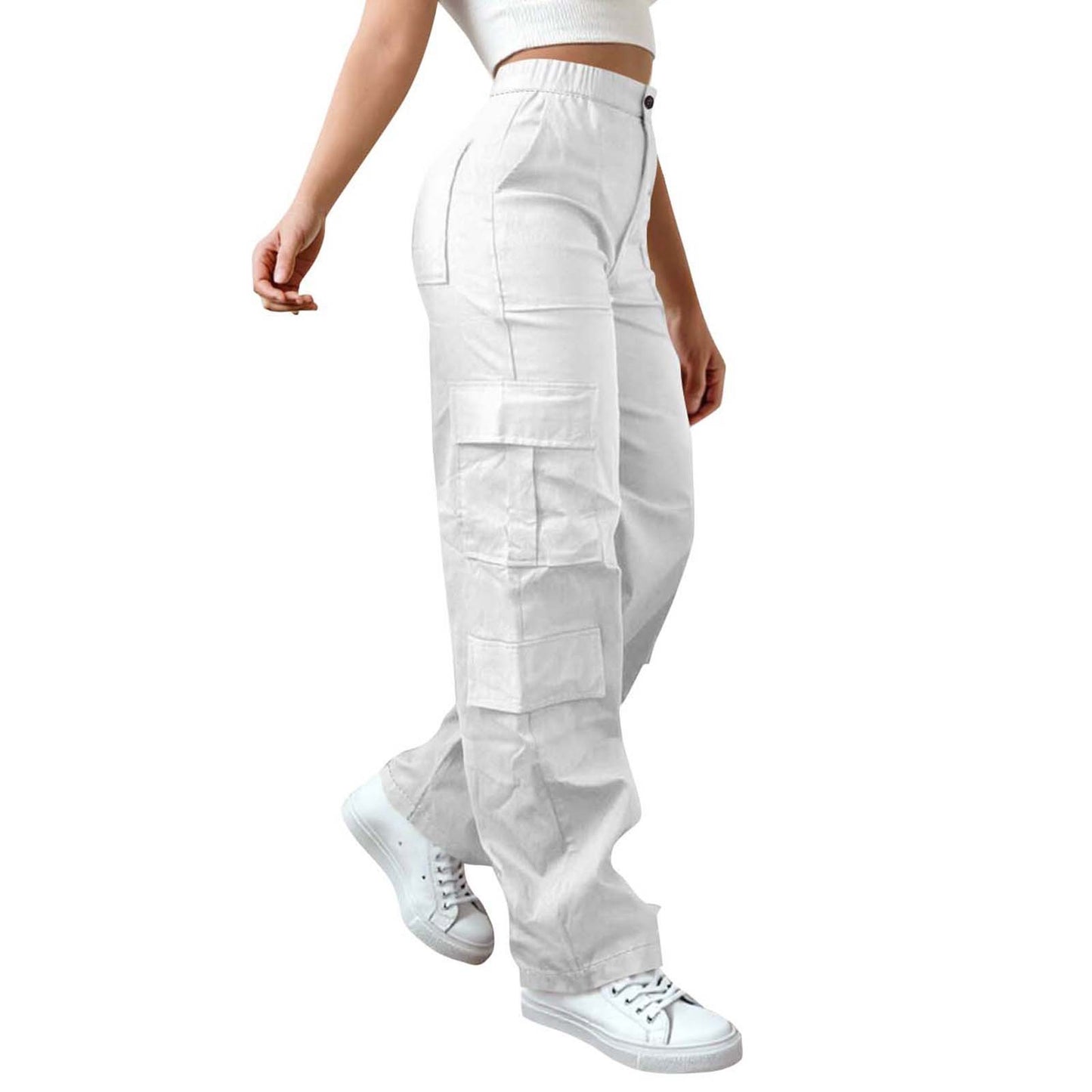 Waist Button Strip Zipper With Pockets Outdoor Mountaineering Leisure Overalls Trousers