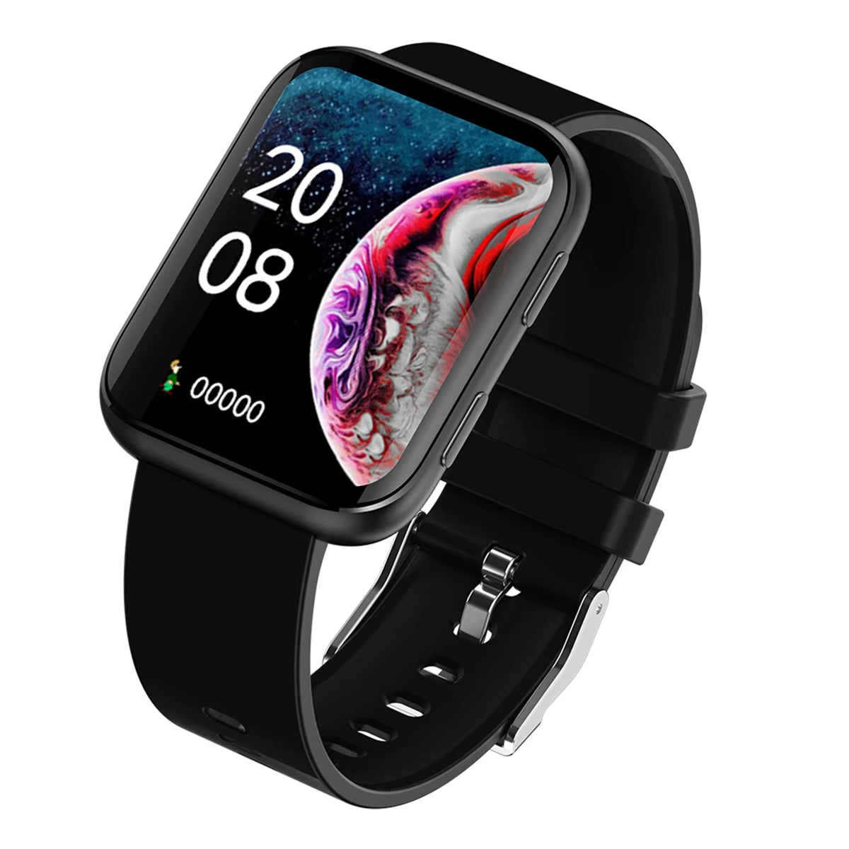Waterproof Curved Screen Smart Watch with Heart Rate Monitoring and Multiple Sports Modes for Swimming