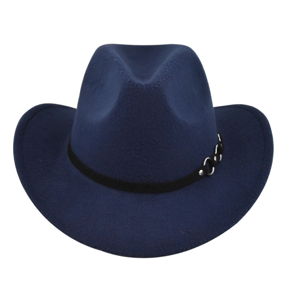 Retro Ethnic Vintage Jazz Denim Felt Hat