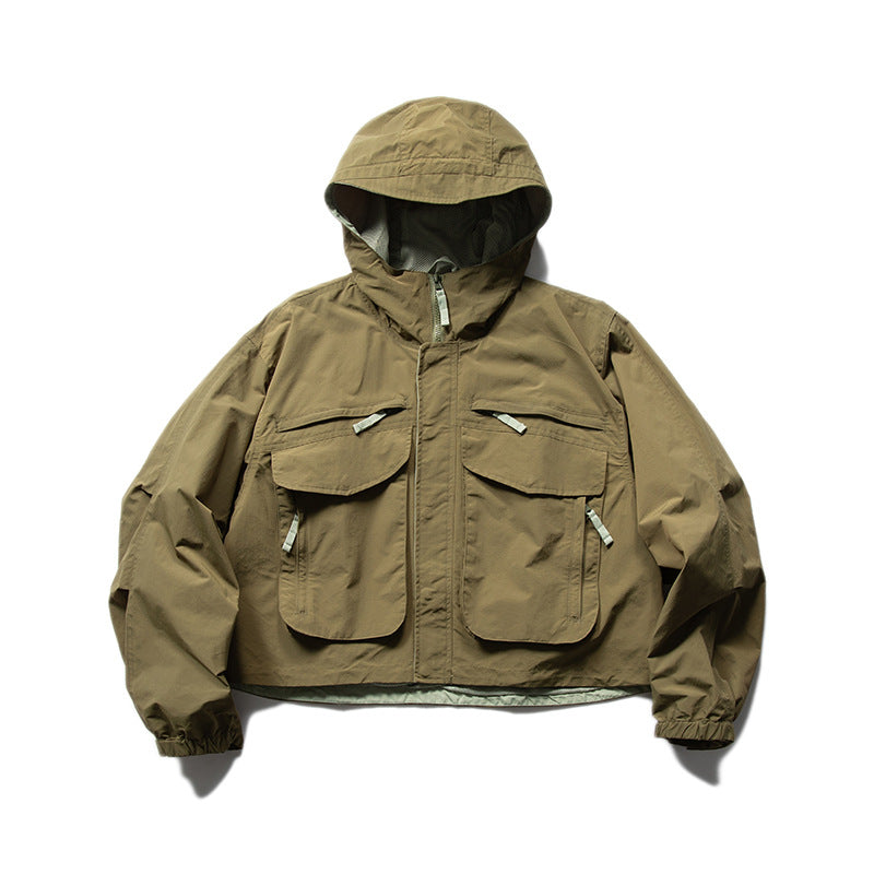 Men's Half Body Multi Pocket Work Jacket