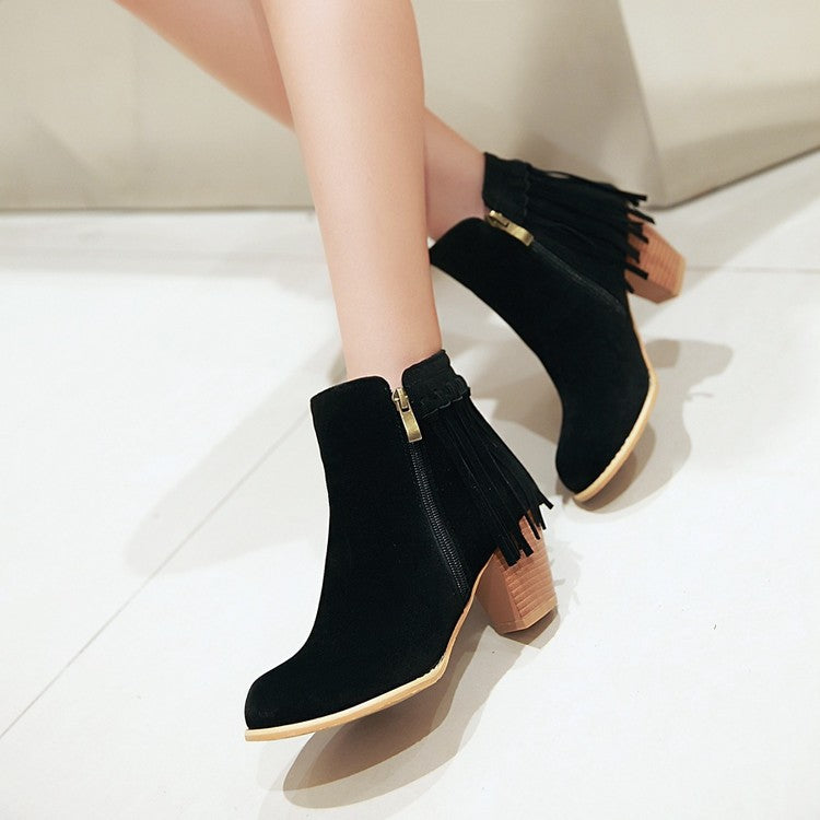 European And American Autumn And Winter Short Knight Boots