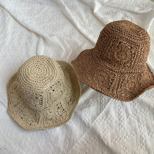Summer Sun Protection And Sunshade Hat On The Beach