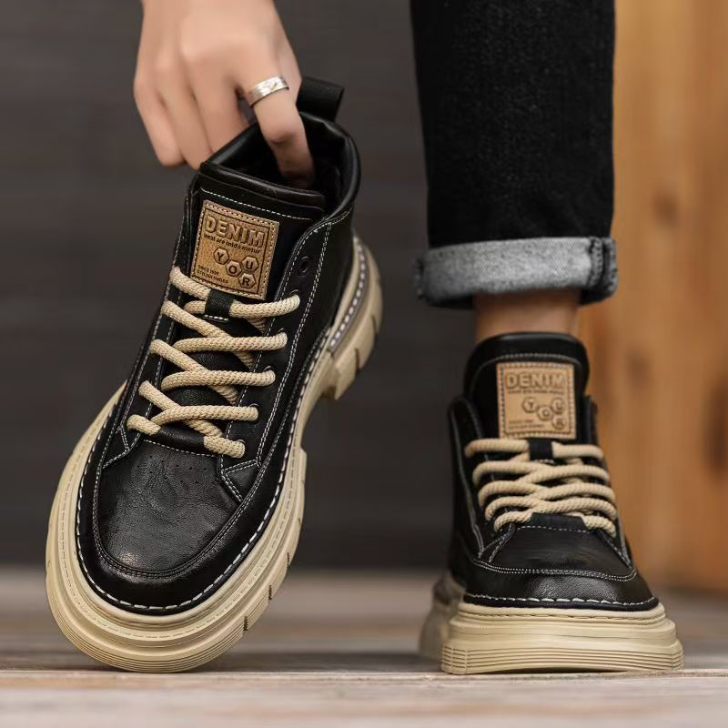 Men's High-top Winter British-style Retro Martin Boots