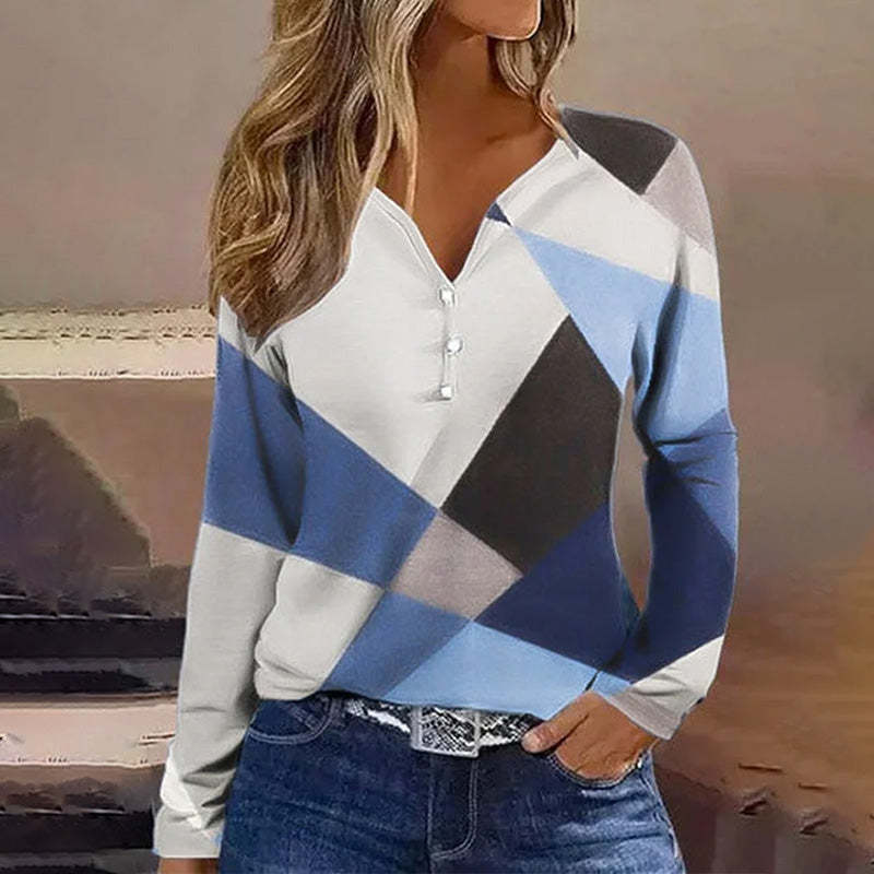 European And American Sweet Casual T-shirt 3D Digital Top
