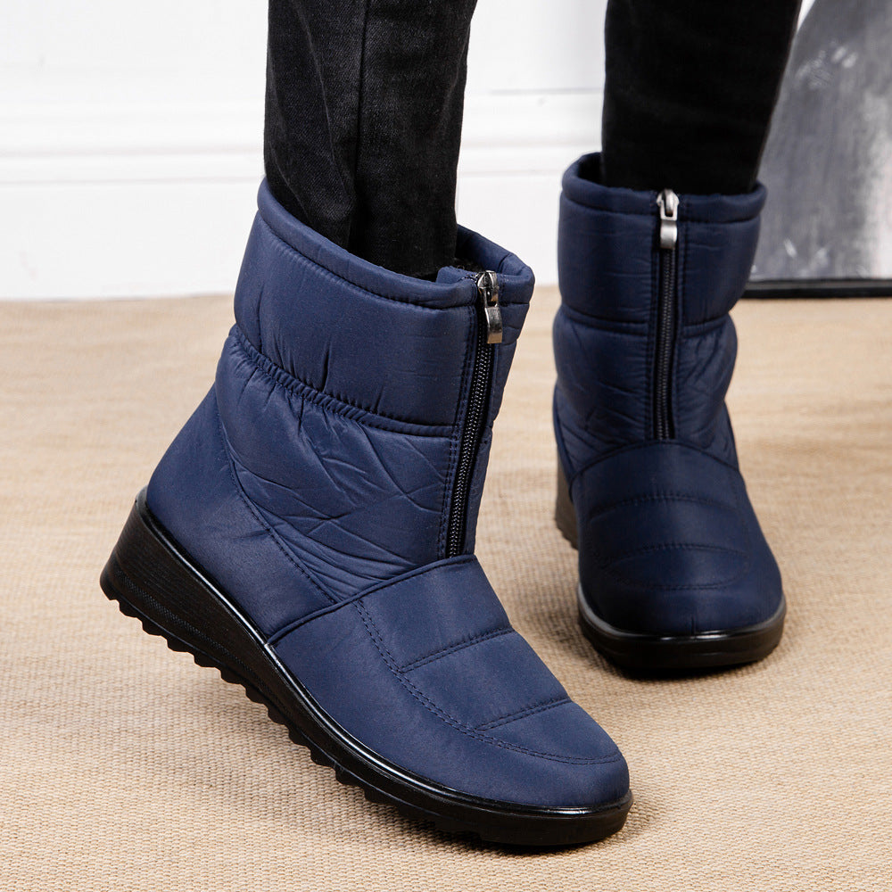 Women's Lazy Slip-On Waterproof Warm Snow Boots