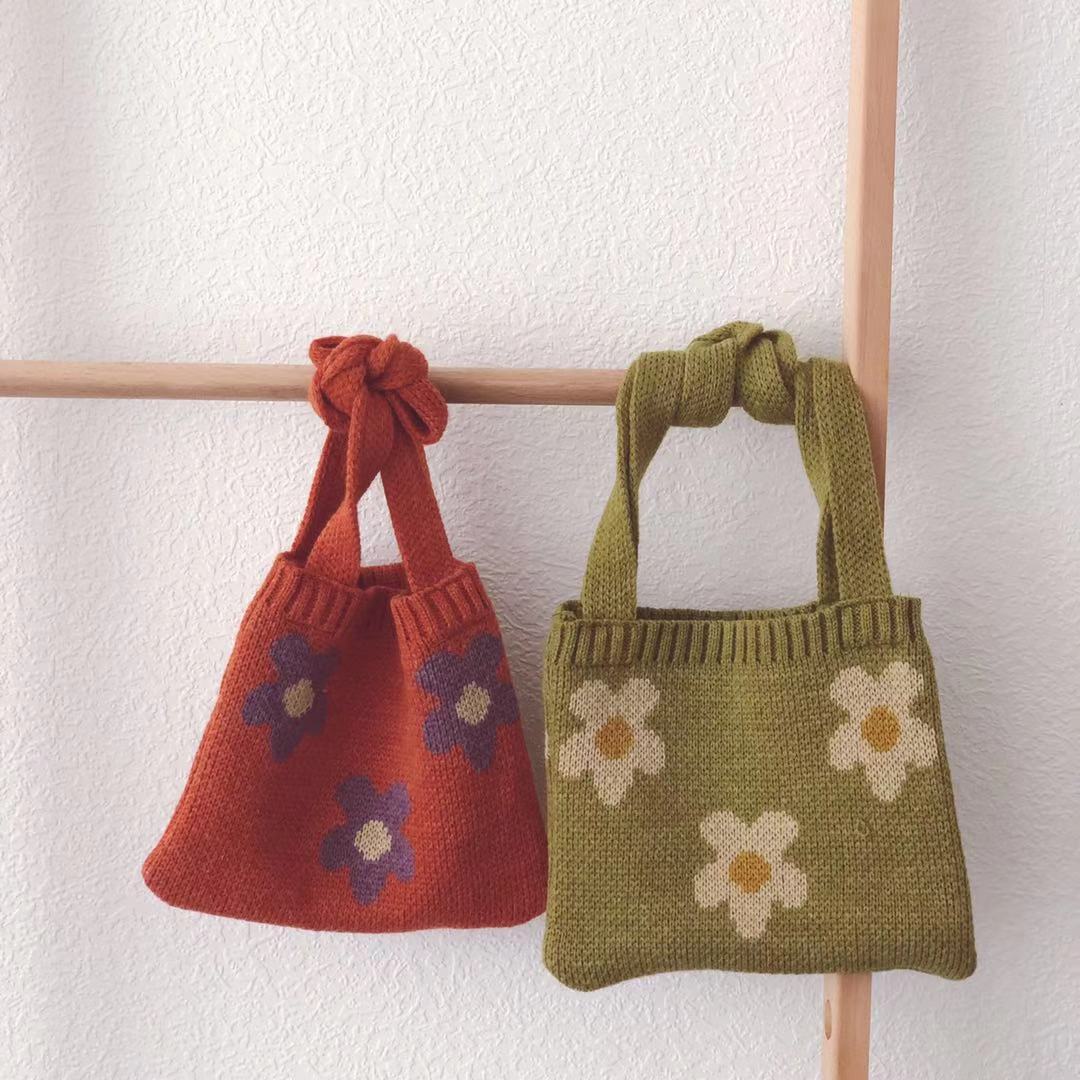 Baby Girl's Wool Knitted Shoulder Bag