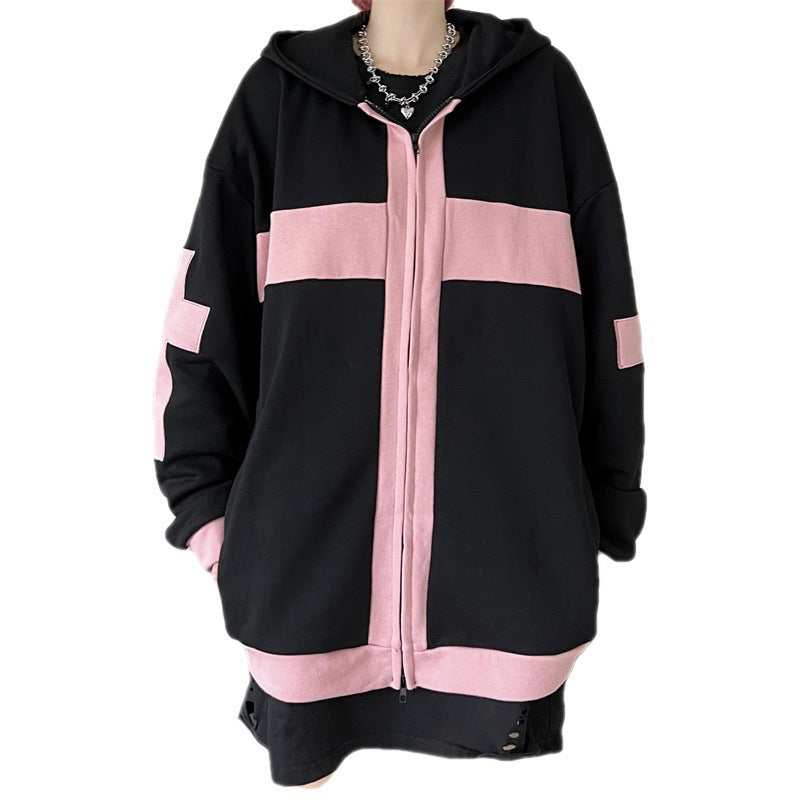 Loose Retro Couple Hooded Sweater Girl
