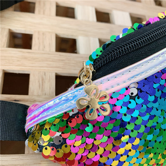 Fishtail Sequin Mini Shoulder Crossbody Bag