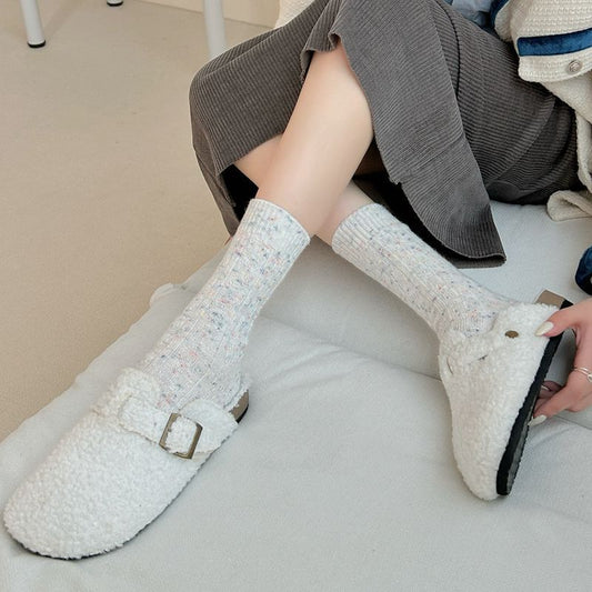 Stylish Personalized Womens Mid-calf Wool Socks