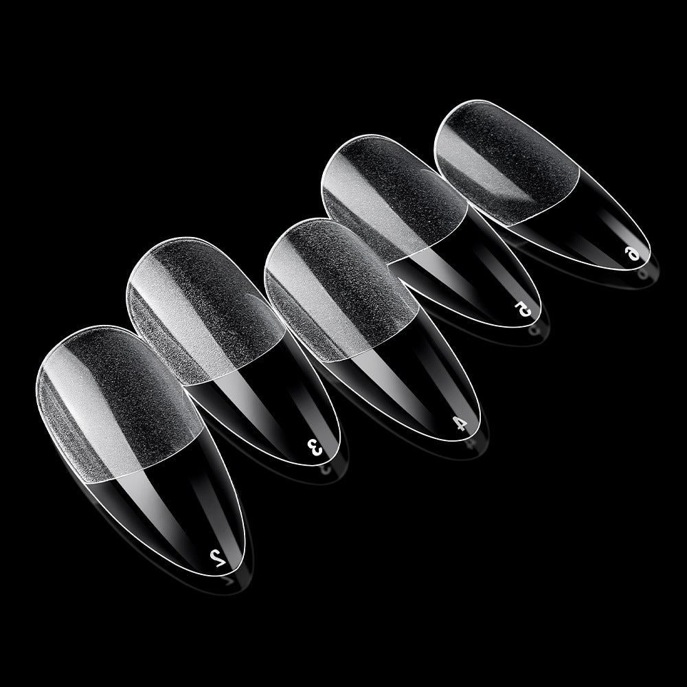 High Quality Transparent Seamless Square Long Ballet Frosted Fake Nails