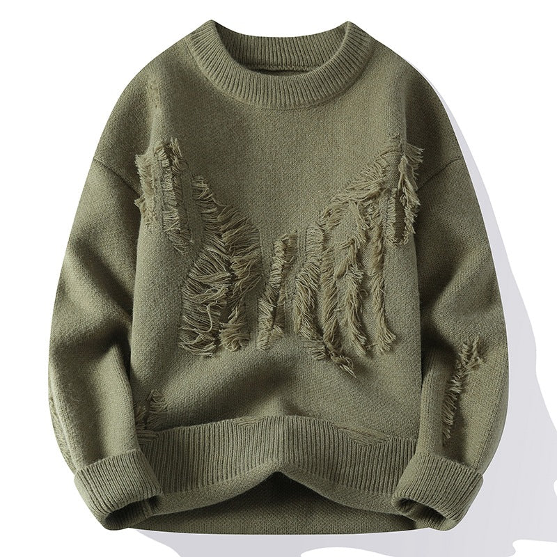 Autumn And Winter Thickened Warm Ripped Men