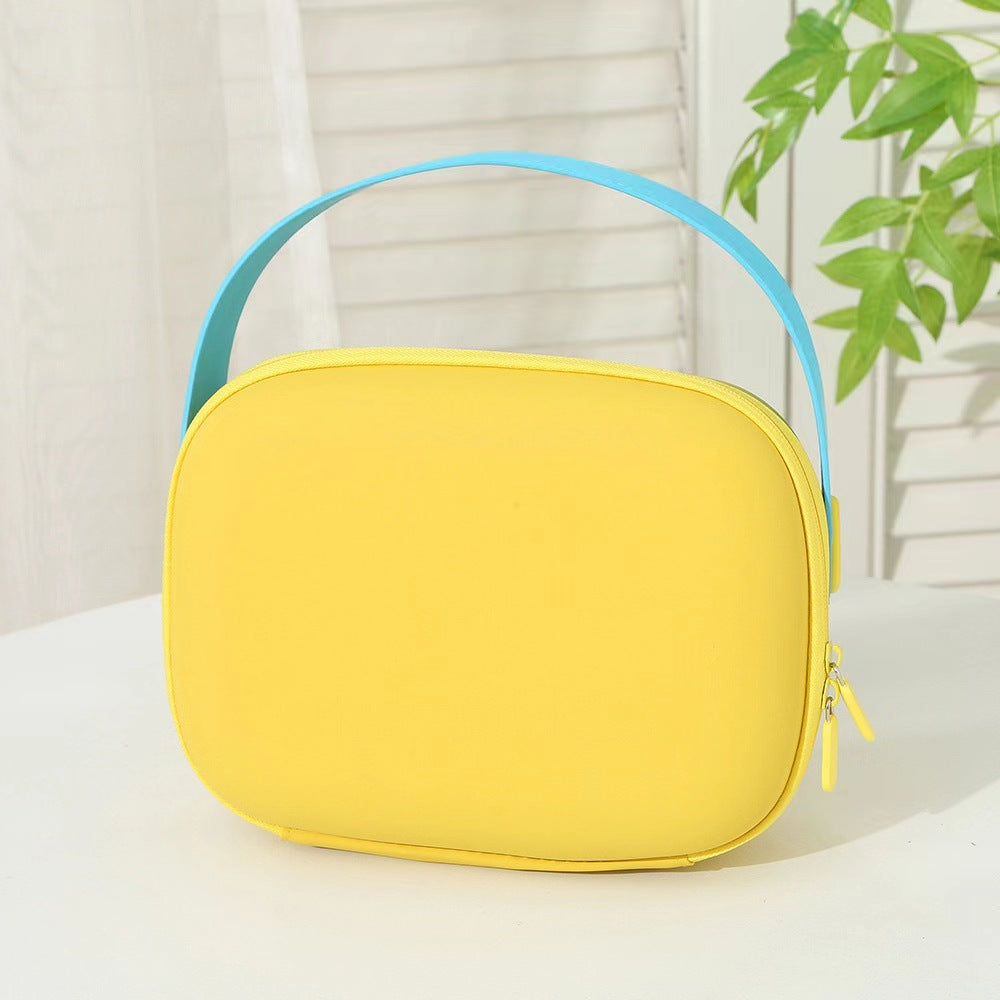 Dopamine-color Cosmetic Bag Multi-purpose Handbags Women Large Capacity Cosmetics Portable Outing Anti-fall And Dirt-resistant Storage Bags