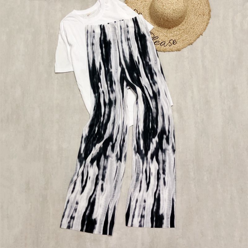 Spring And Summer Women's Wide-legged Pants High Waist Pleated