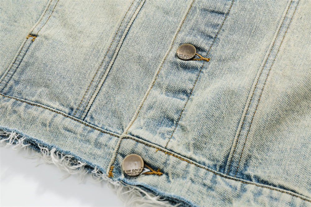 High Street Old Washing Water Denim Jacket
