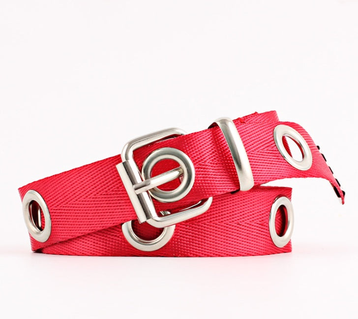 Wild decorative canvas belt