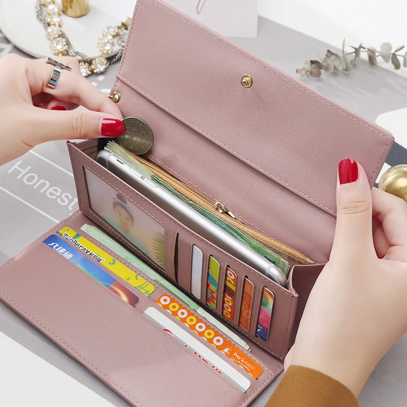 Lady holding wallet