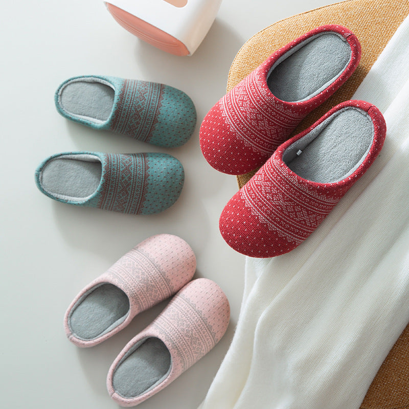 Plush padded slippers