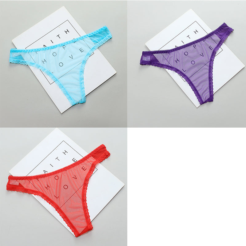 Ladies Fashion Full Transparent Panties T-Line