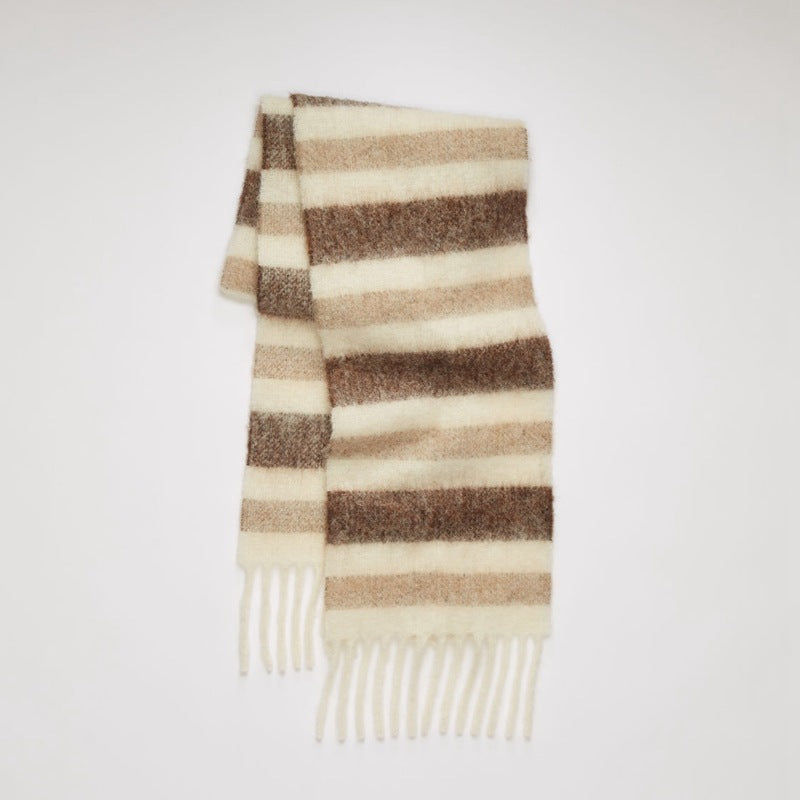Imitation cashmere thick tassel warm scarf