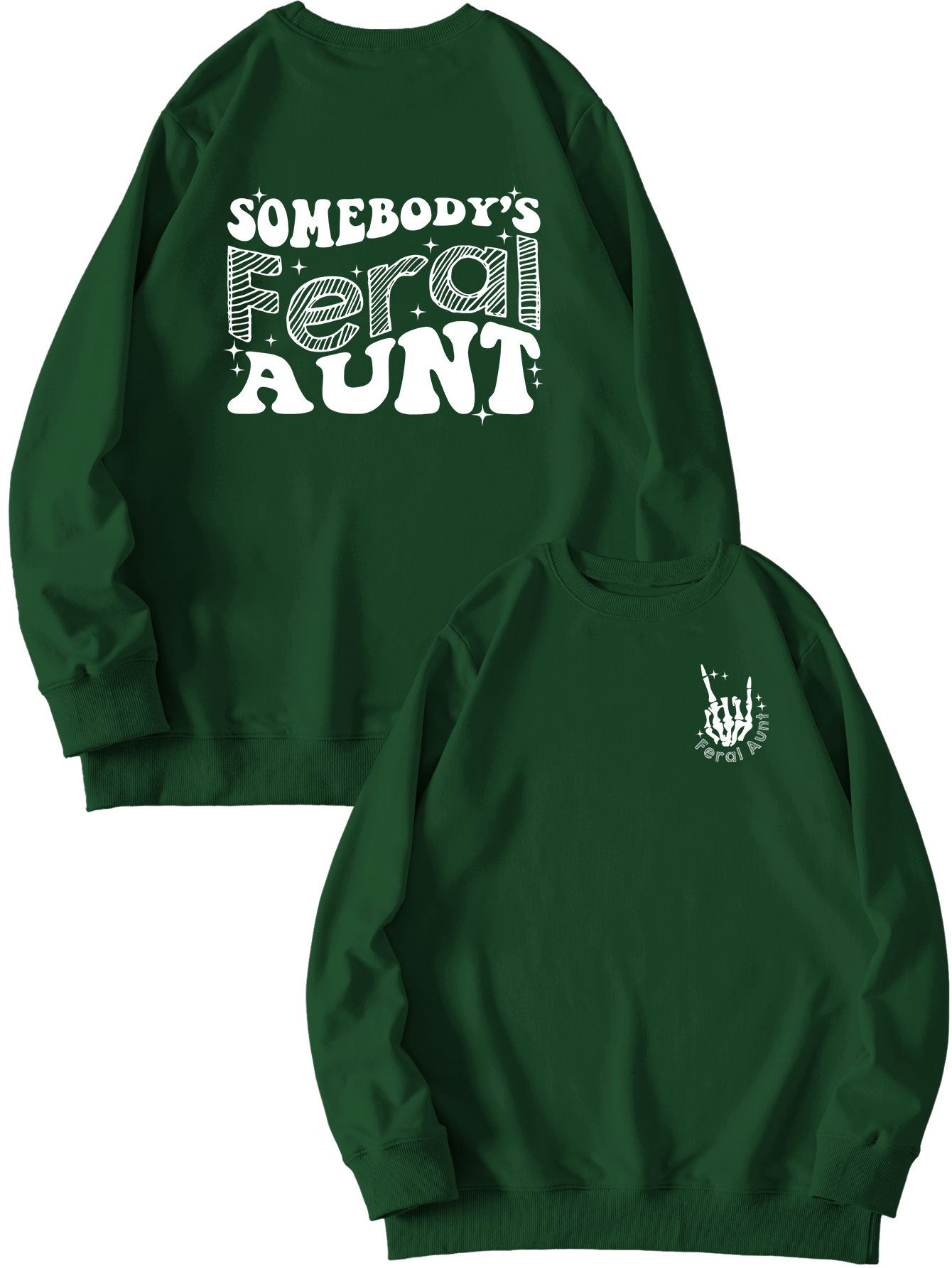 Printet sweatshirt til damer - Løs og alsidig