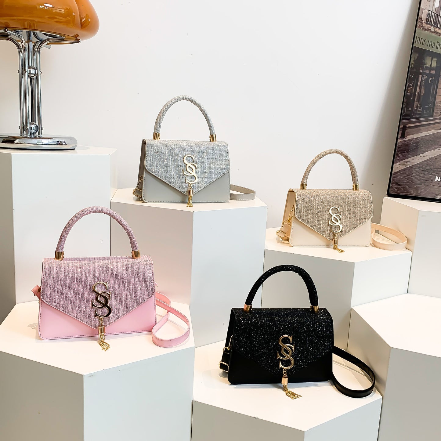 Fashion Fashion Letters Simple Versatile Handbag