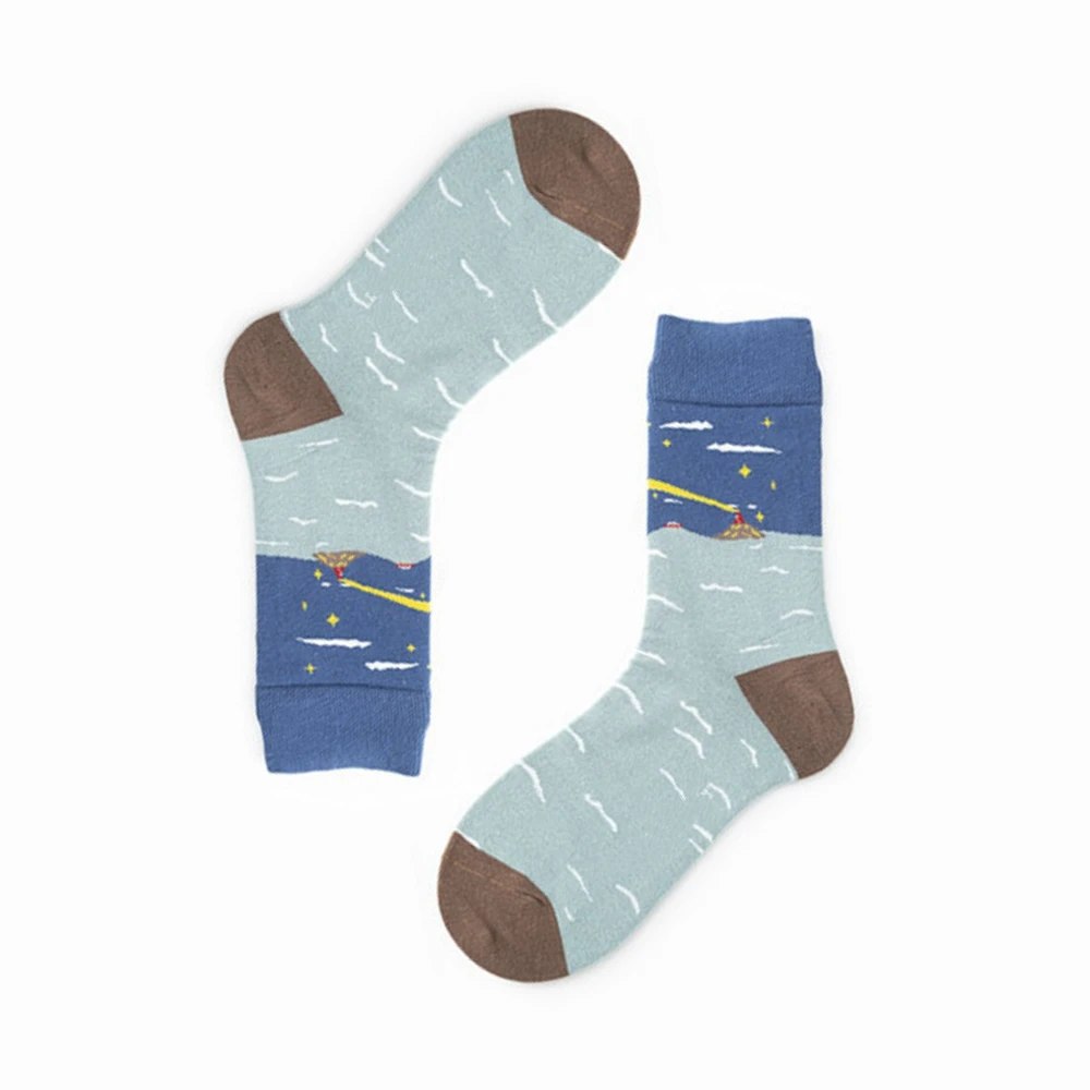 Fashion Street Creative Illustration Retro Stockings