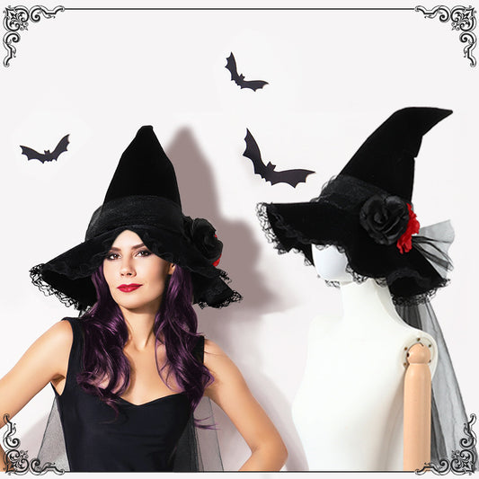 Halloween Barok Heksehat Tilbehør Rekvisitter