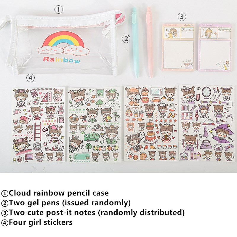 Girl simple Japanese pencil bag