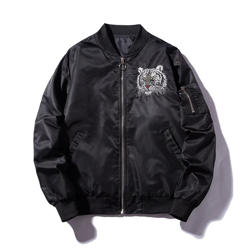 National tide high street embroidery jacket men's air force ma1 flight suit