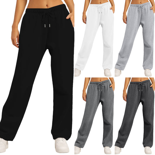 Women's Casual Loose Solid Color Sweatpants
