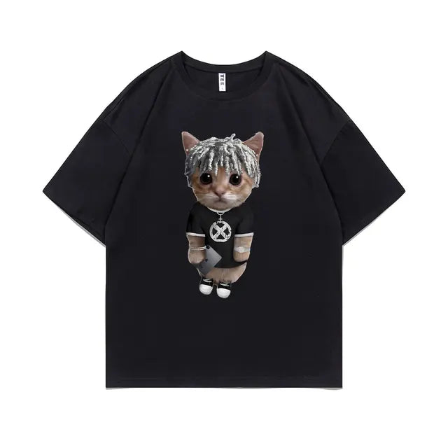 El Gato Meme Sad Crying Cat kortærmet t-shirt
