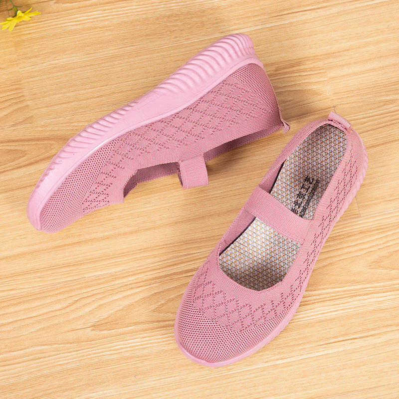 One-foot Non-slip Mother Women's Middle-aged And Elderly Walking Shoes
