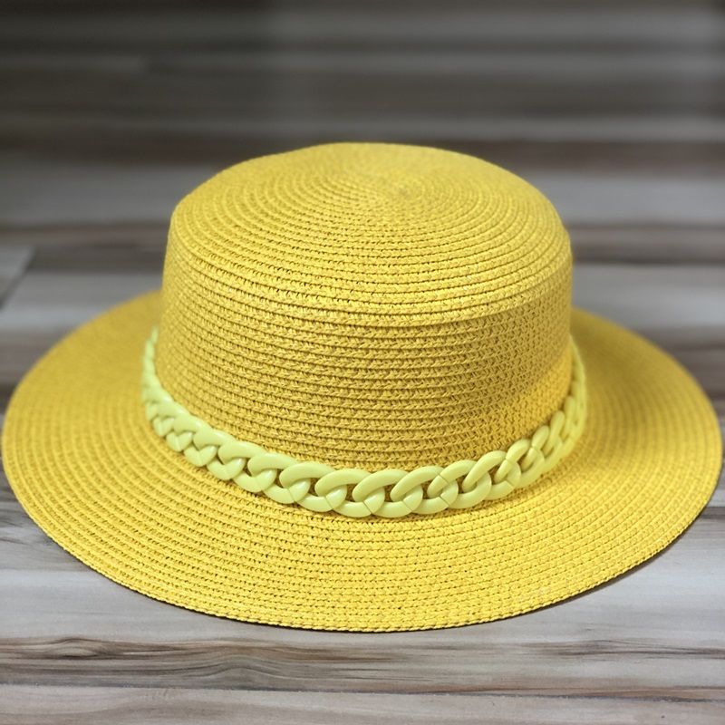 Korean Version Of Fashion Net Red Chain Beach Sun Hat Tide