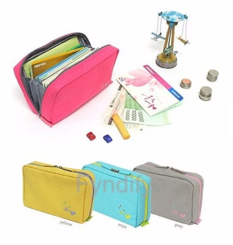 Multi-functional Canvas Passbook Bagcosmetic Bagdigital Bag