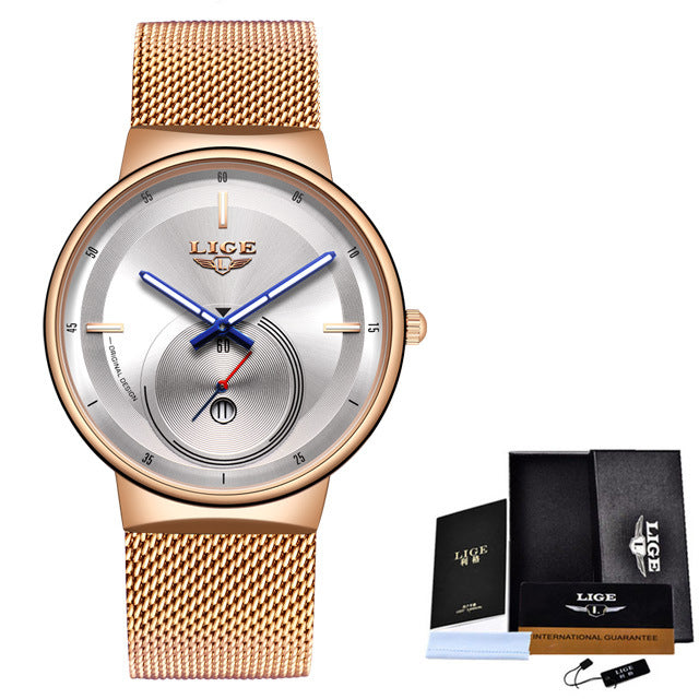 Waterproof quartz watch