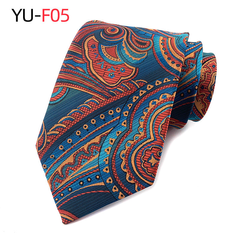 New Hot Sell Paisley Polyester Jacquard Men's Tie