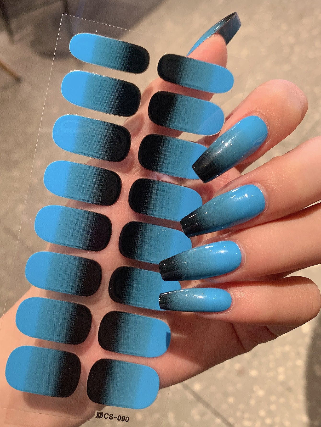 Gradient Color Nail Sticker Spring And Summer Comely Finger
