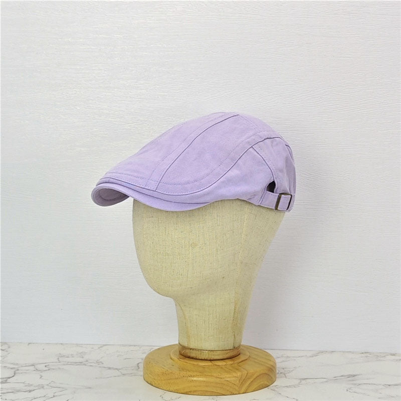 Japanese Style British Style Lake Blue Retro Denim Advance Hats
