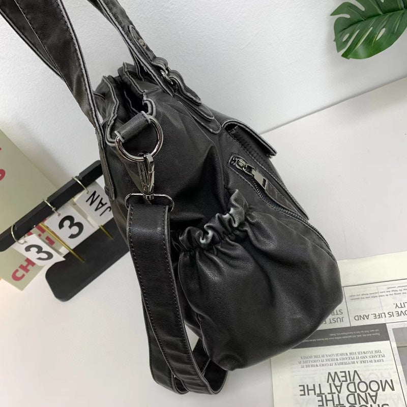 Ladies Fashion Washed Old Tote Bag