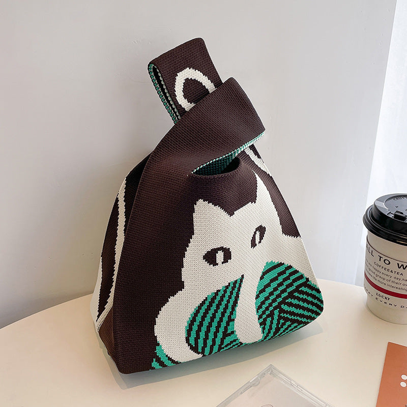 Women's Knitted Bag All-match Casual Handbag